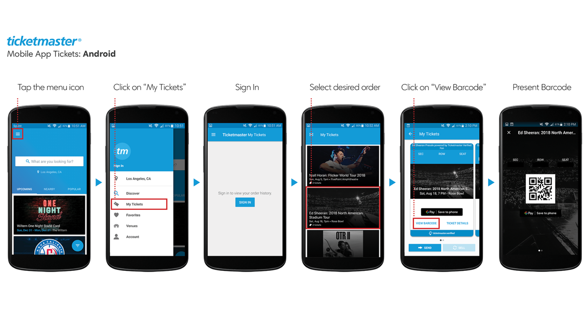 Ticketmaster Android