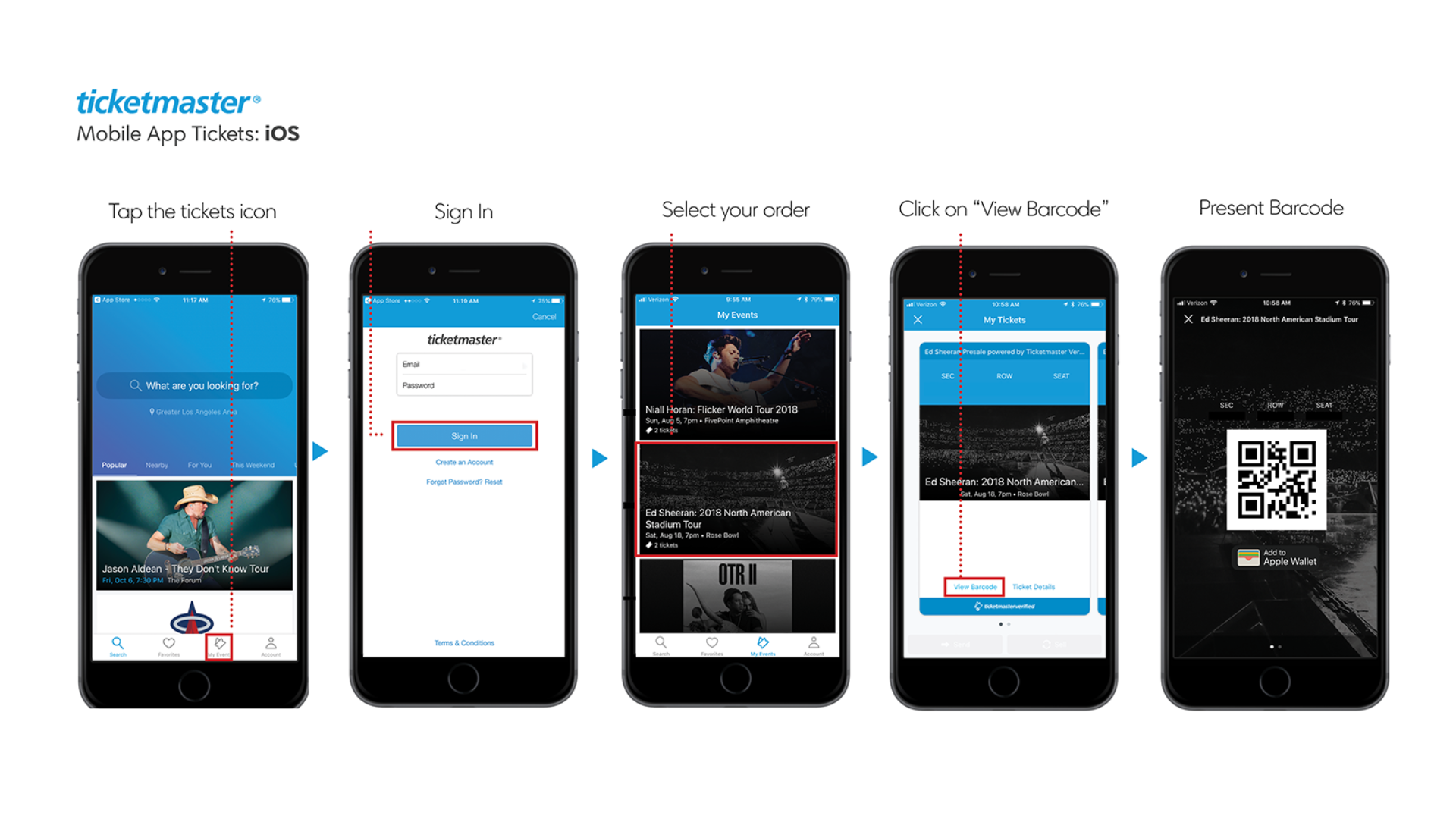 Ticketmaster IOS