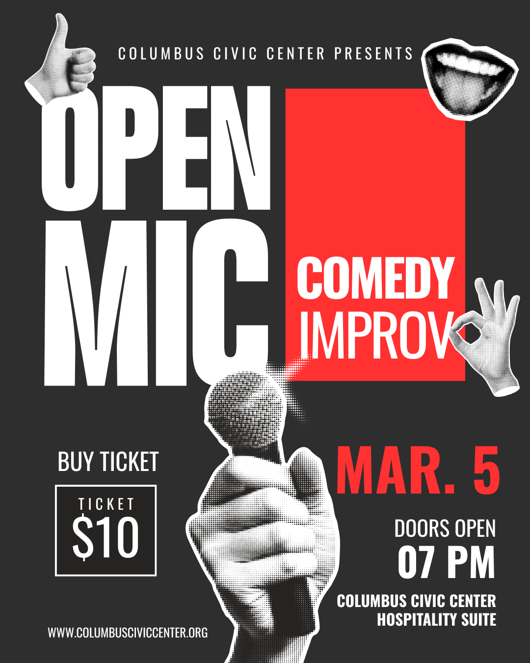 Details for Open Mic Comedy Improv