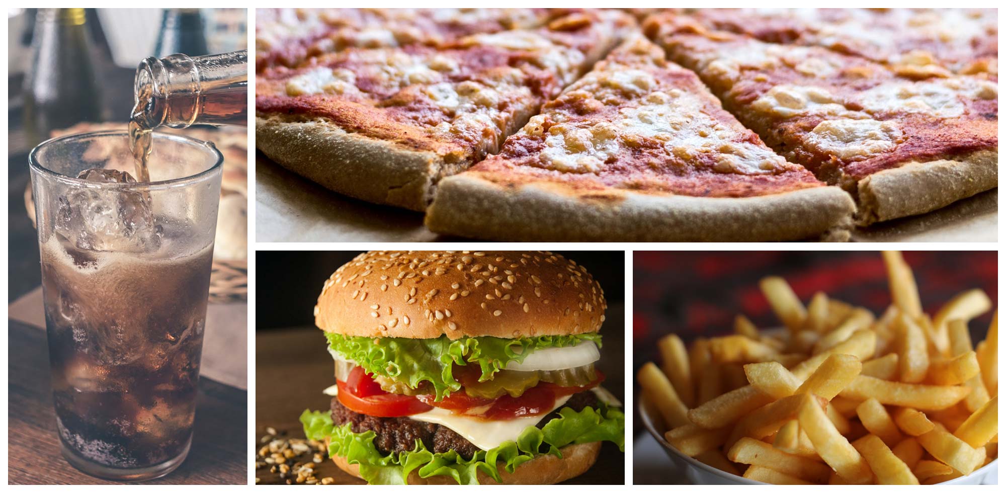 Collage of various delicacies you can enjoy at Columbus Civic Center!