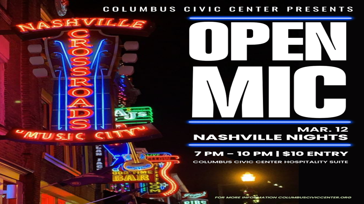 Open Mic Nashville Nights on March 12, 2026 at 7 PM