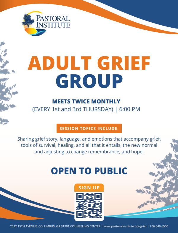 Pastoral Institute: Adult Grief Group