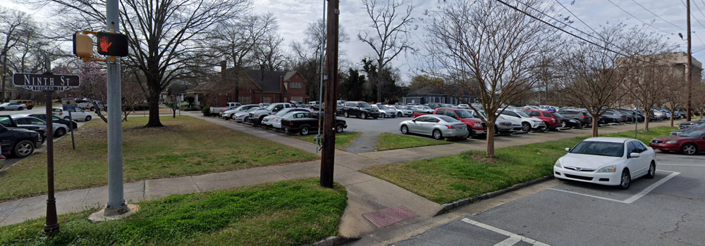 9th Street Parking Lot - Located behind the Government Center Tower (100 10th St).