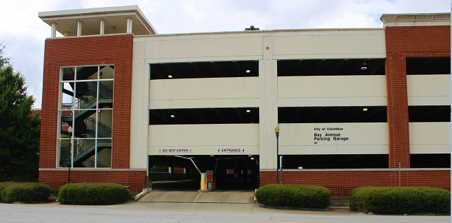Bay Avenue Garage - Located directly across from the Columbus Ledger-Enquirer Office.