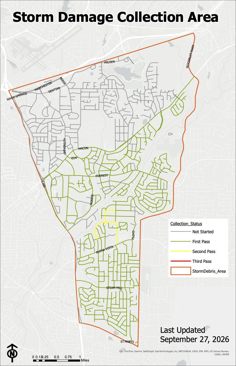 Storm Damage Collection Area (Updated September 24, 2026 4:00 PM)
